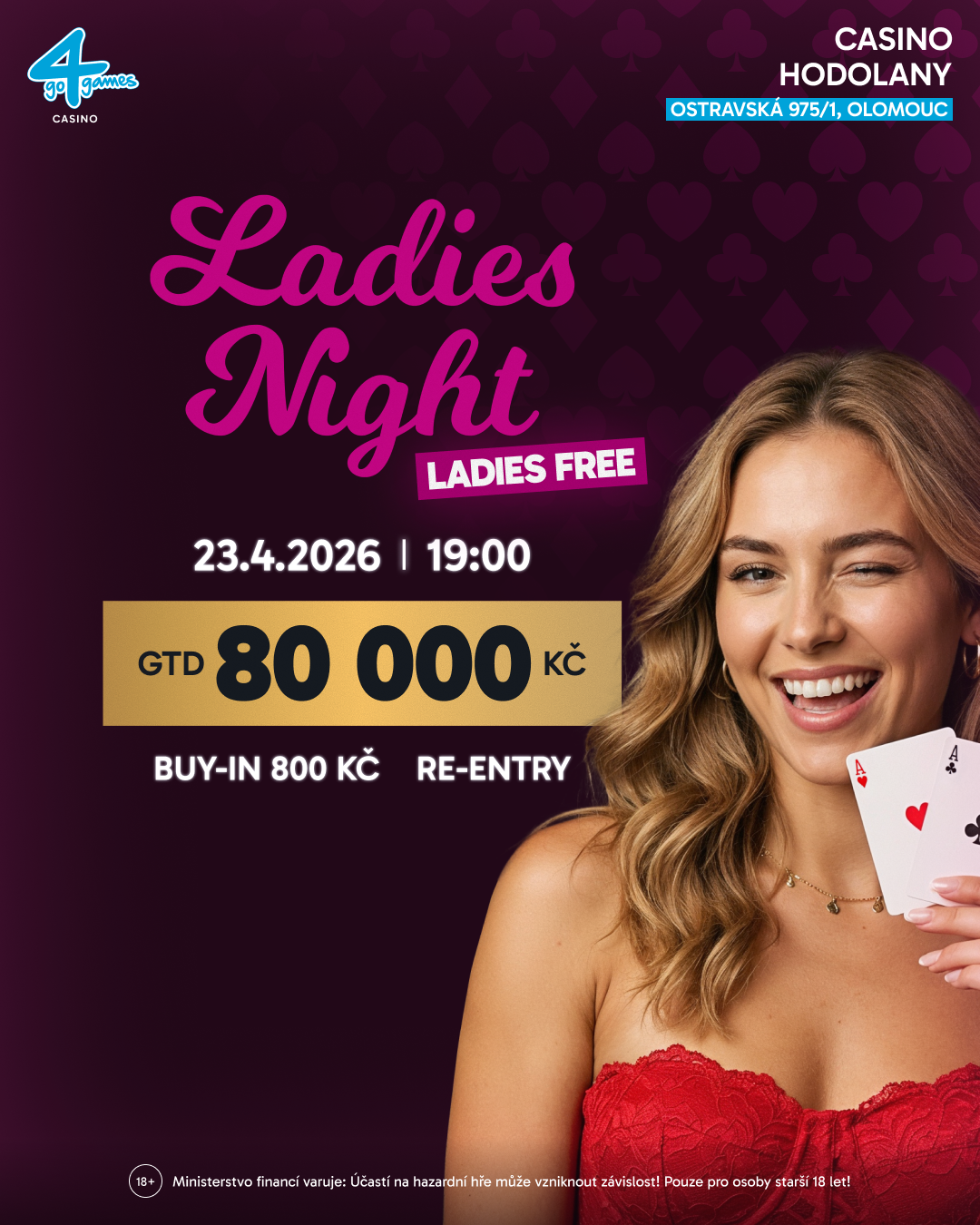 LADIES NIGHT re-entry, LADIES FREE, Ladies last-longer challenge